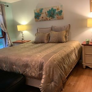 Juego cama 3 piezas, por dos fundas y 1 edredón